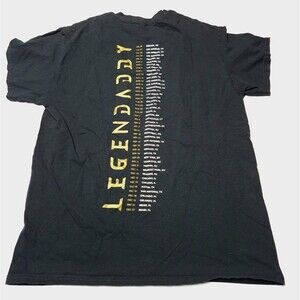 Daddy Yankee Legendaddy Tour Shirt Size M Black Gold Goat Ram Logo Concert 2022